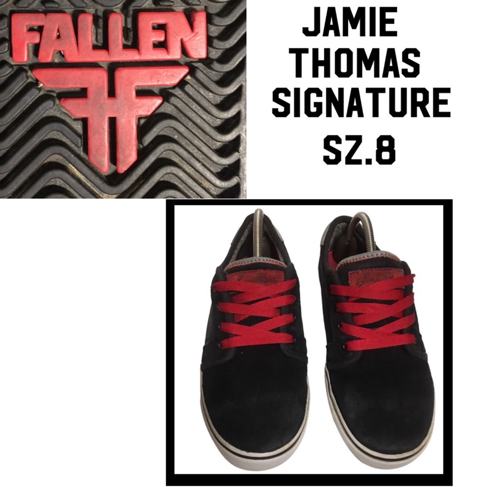 UNISEX FALLEN FOOTWEAR Jamie Thomas signature model Forte SX 1210 Black red ties
